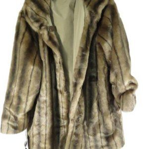Cally DO Faux Fur Reversible Jacket Women's Size L New W/Tag